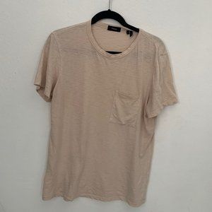 Theory peachy cream tee